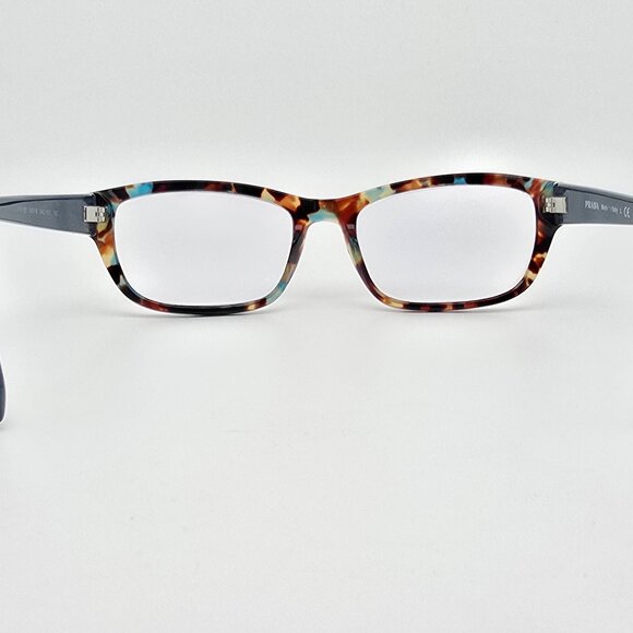 *SOLD* Prada VPR 18O NAG-1O1 Spotted Blue Havana Eyeglasses Frame w/ Flexhinge - Picture 4 of 12